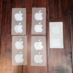 10 Apple stickers